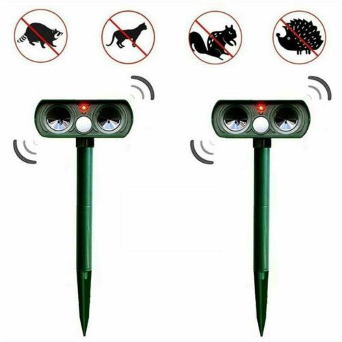Iris Cat Repellent - Solar Powered Ultrasonic Deterrent for Birds and Pests 2