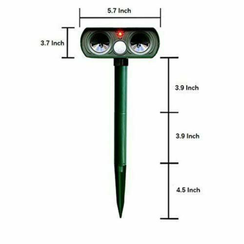 Iris Cat Repellent - Solar Powered Ultrasonic Deterrent for Birds and Pests 5