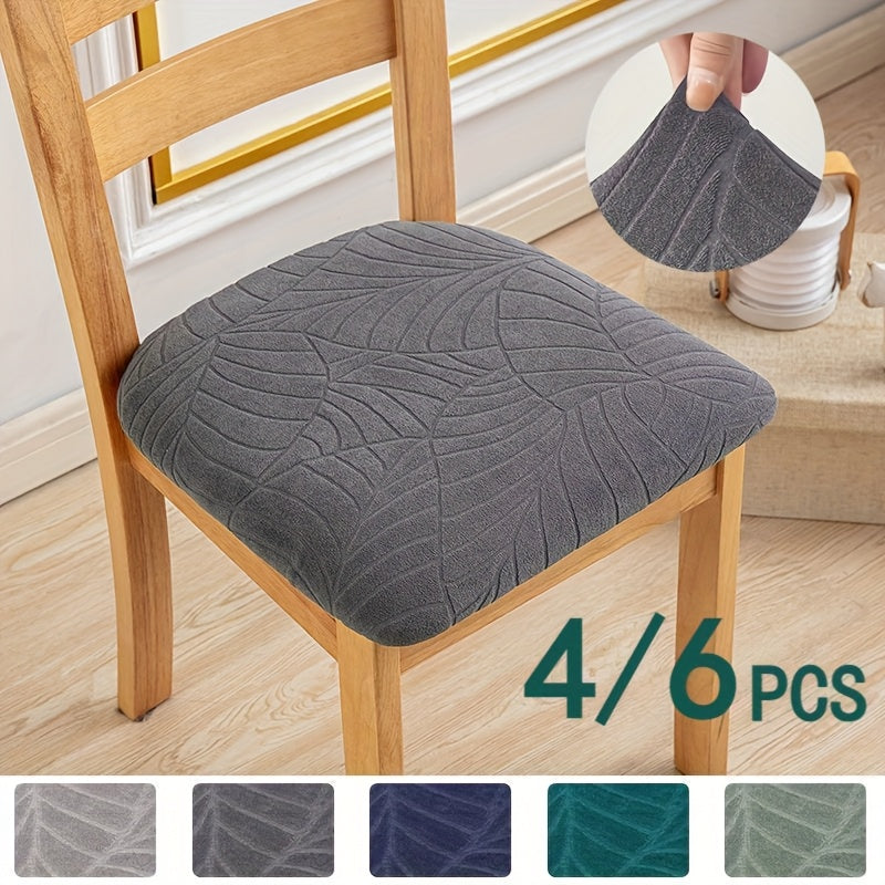 Jade Dining Chair Covers - Stretch Jacquard Fabric, Elegant Design 2
