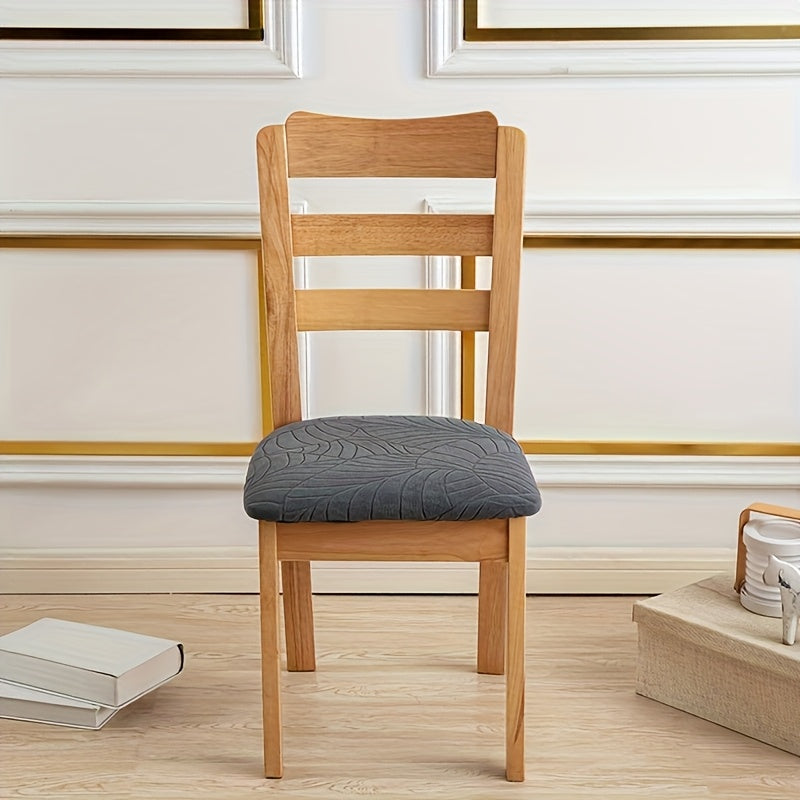 Jade Dining Chair Covers - Stretch Jacquard Fabric, Elegant Design 6