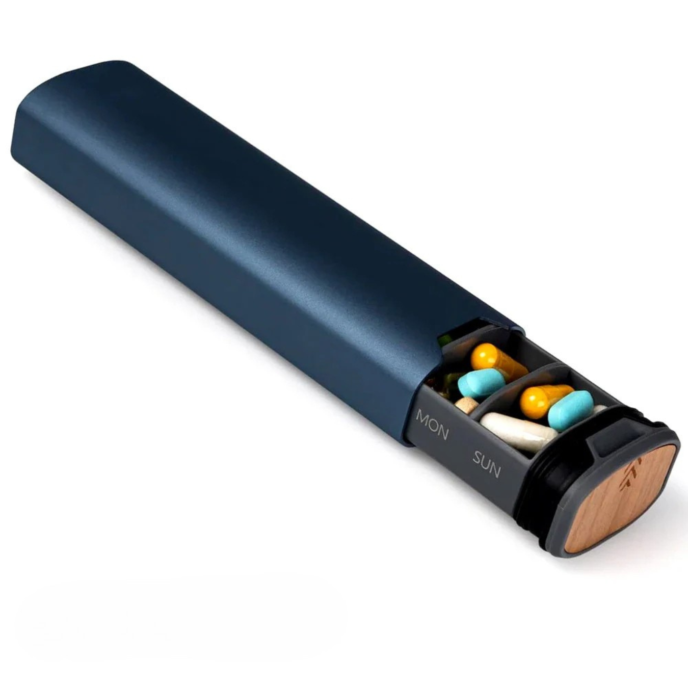 Jovian Weekly Pill Organizer - Compact BPA-Free Pill Box for Travel 4