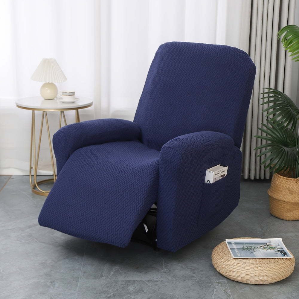 Juno Recliner Chair Cover - Soft Microfiber with Pocket, Fitted Protection 0