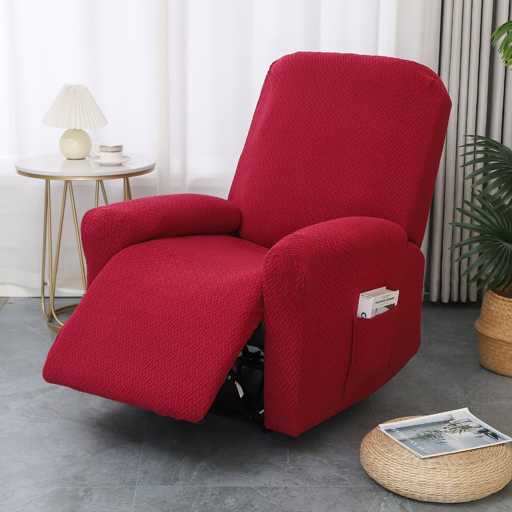 Juno Recliner Chair Cover - Soft Microfiber with Pocket, Fitted Protection 1