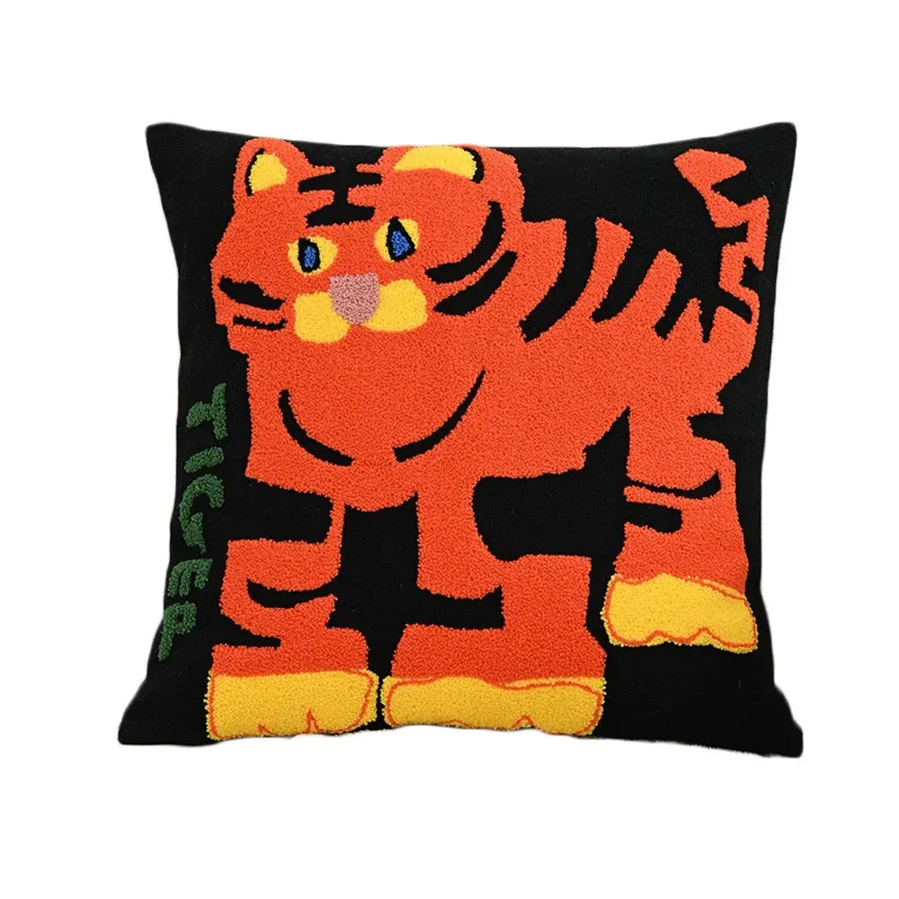 Kaleo Cushion Cover - Nordic Embroidered Design, Soft Polyester Cotton Blend 5