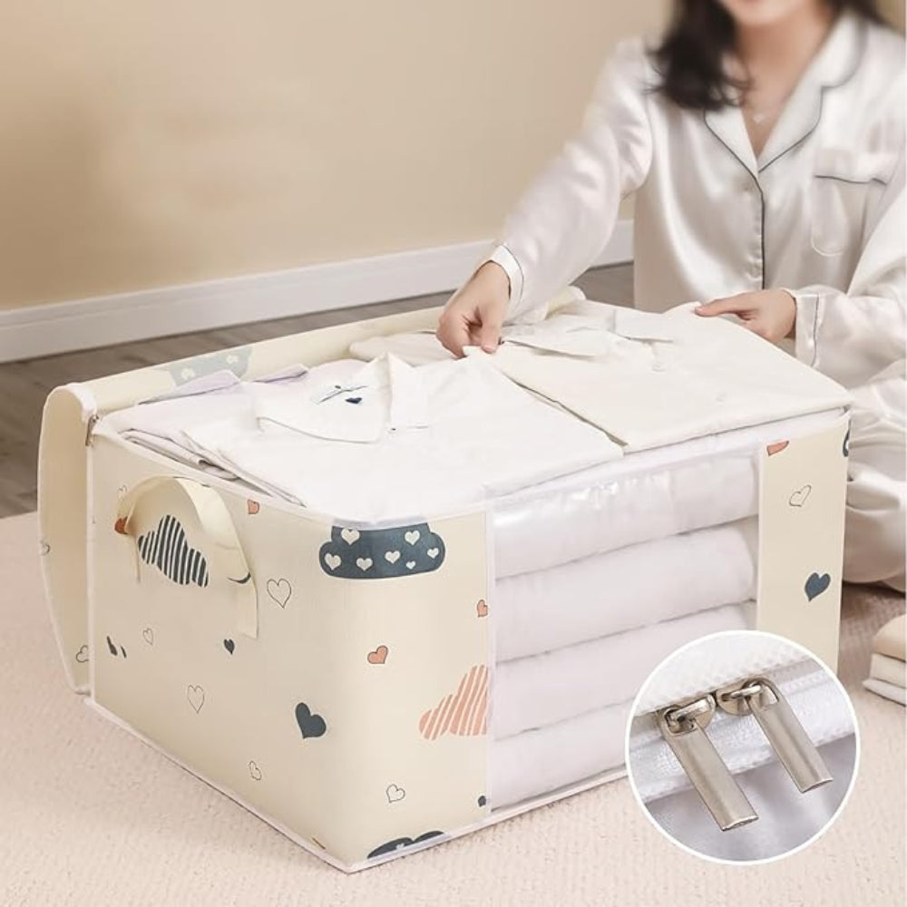Kora Kids Storage Bag - Durable Cotton-Polyester Blend, Reinforced Handles 0