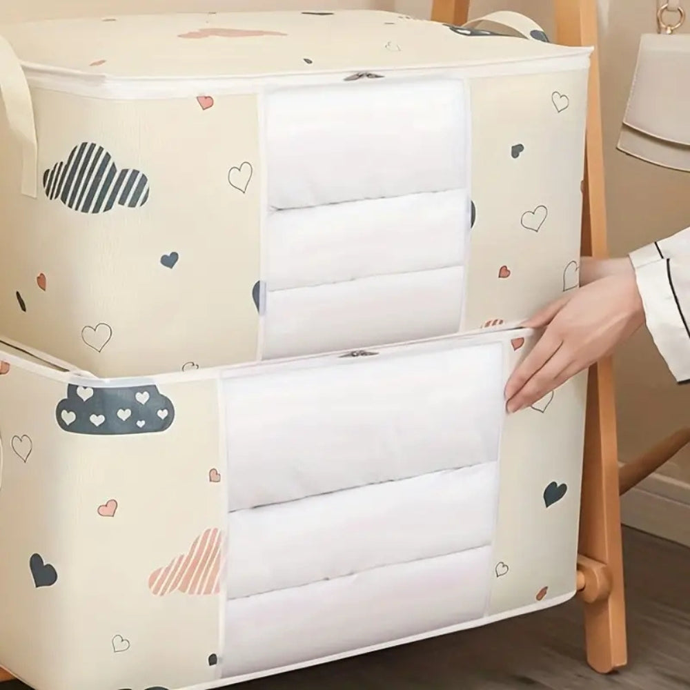 Kora Kids Storage Bag - Durable Cotton-Polyester Blend, Reinforced Handles 1