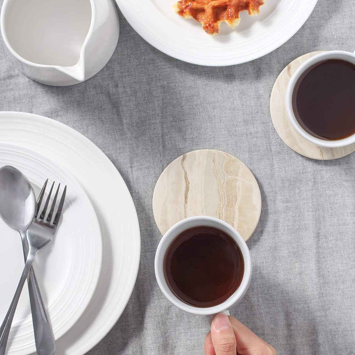 Kresta Coaster Set - Marble Design, Heat Resistant 5