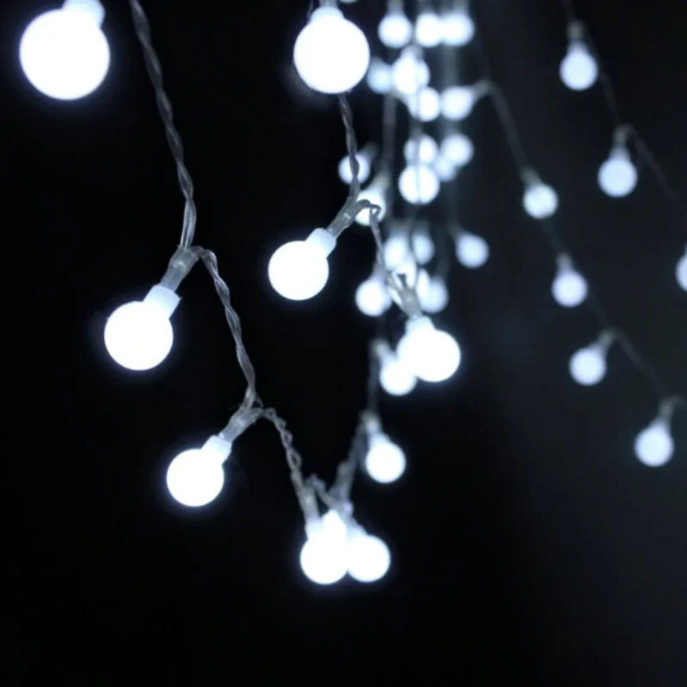 TwinkleDrop Light Garland – LED String Lights – Warm Ambient Home Decor
