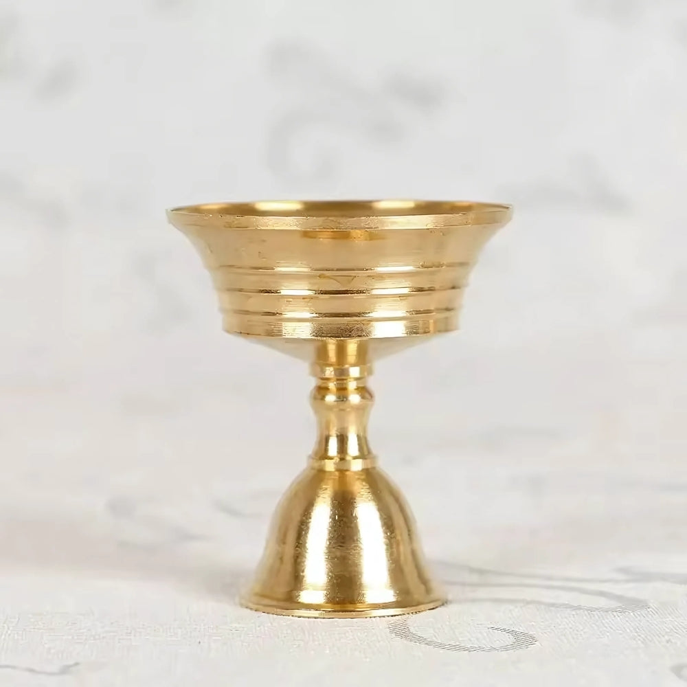Liora Candle Holder - Vintage Copper Finish, Pedestal Base 0