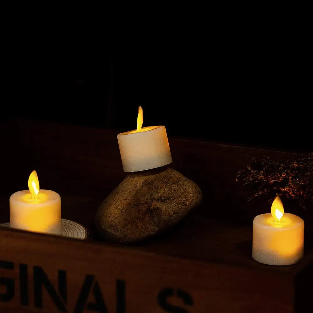 Liora Flameless Candle Set - LED Light with Remote Control, Battery Operated 6