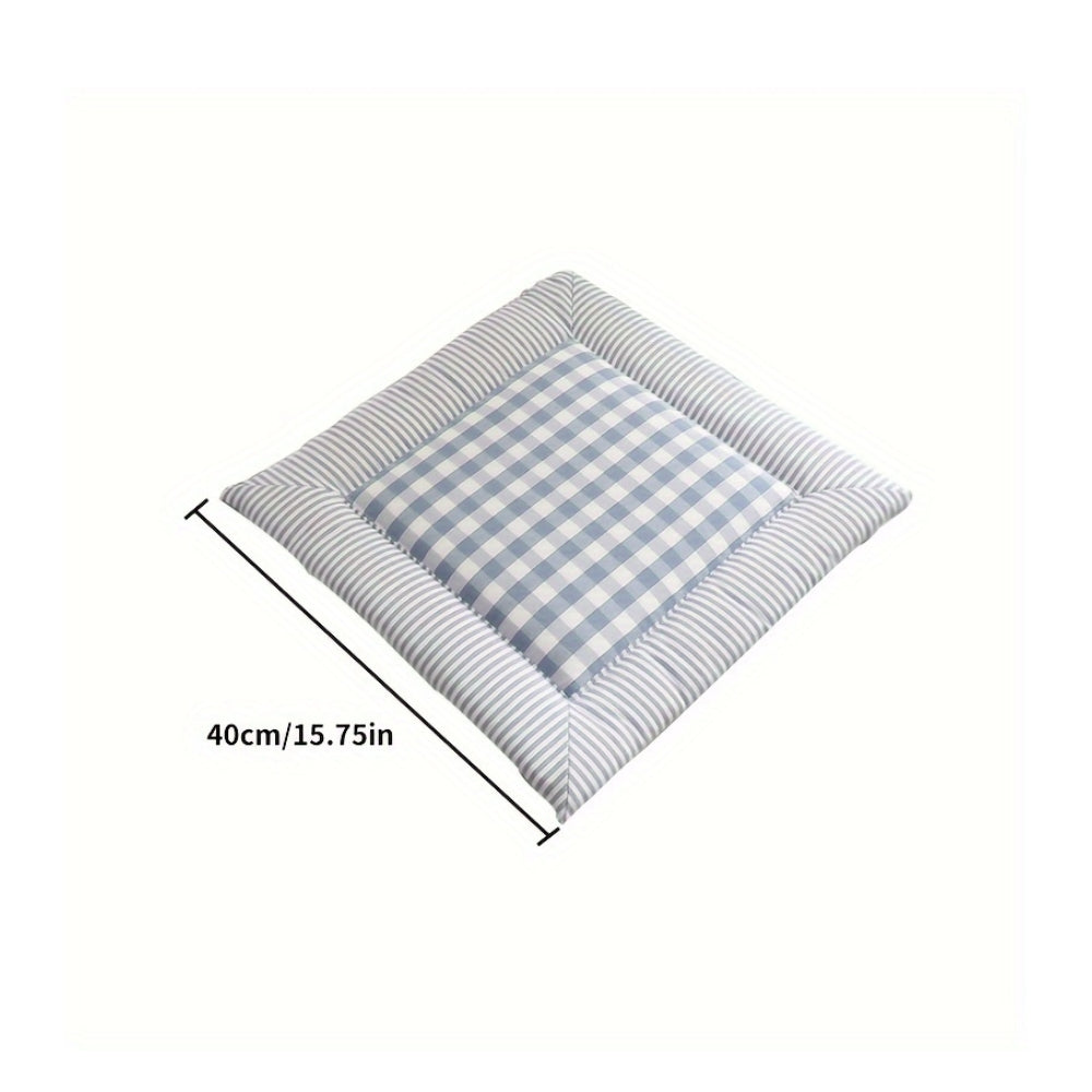 Liora Seat Cushion - Cotton Checkered, Comfortable Support for Dining Chairs 3