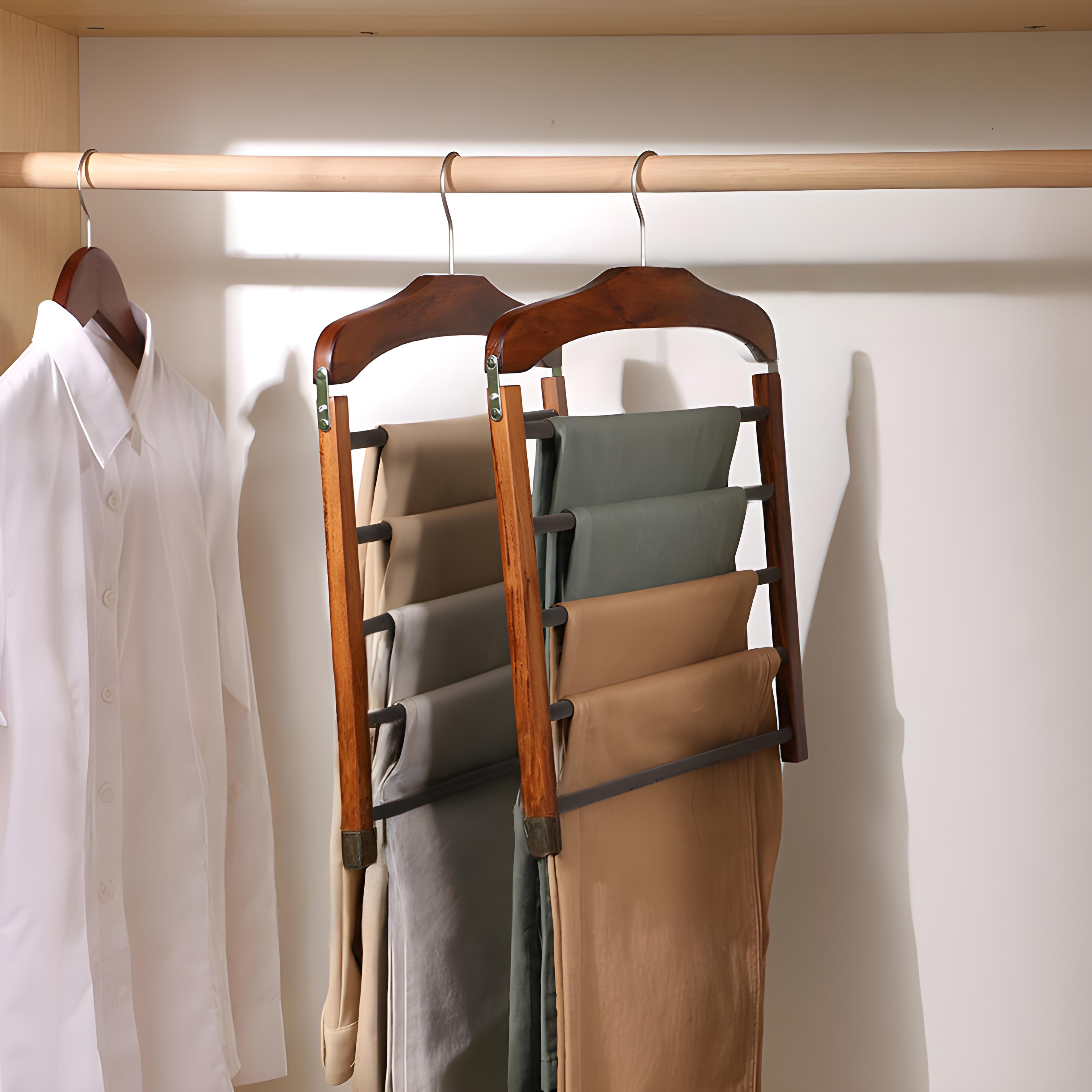 Liora Wooden Coat Hanger - Solid Wood, Elegant Design 5