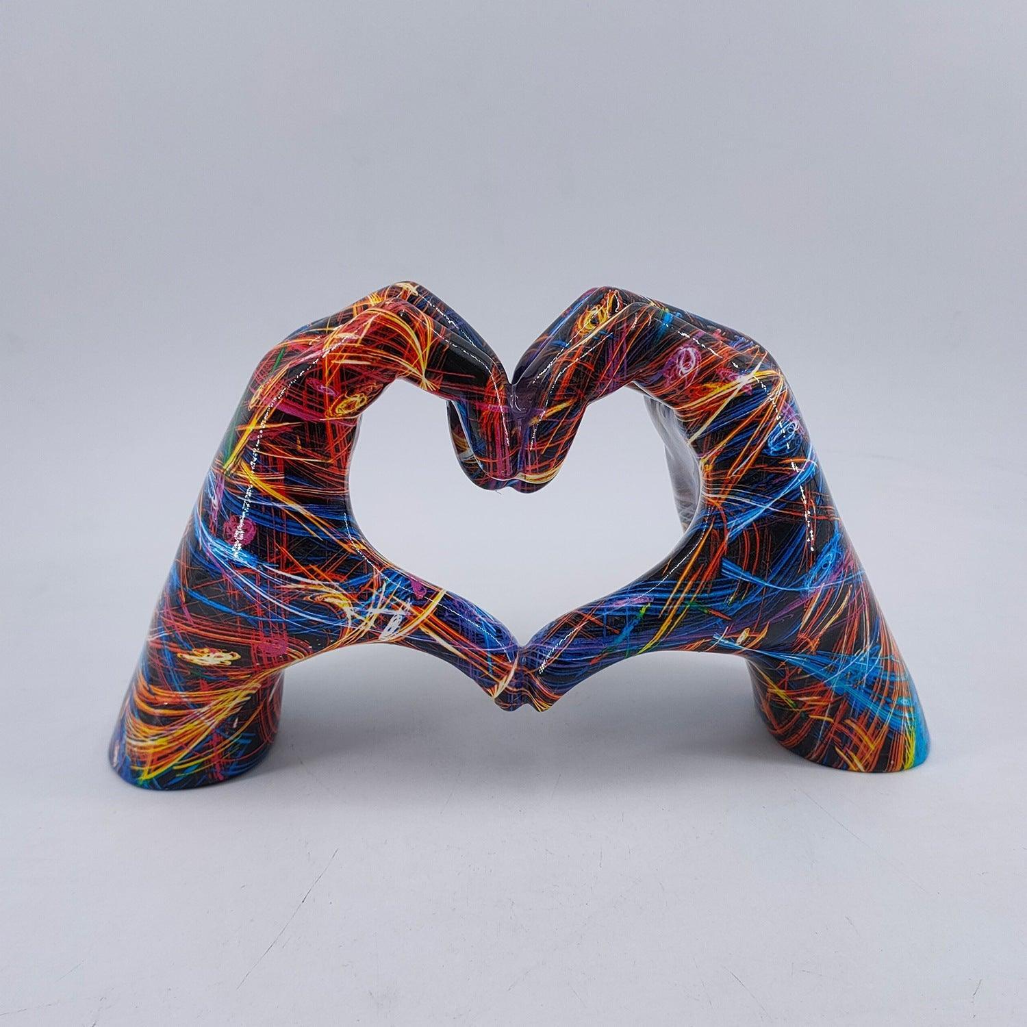 Lovelia Wall Art - Hand-Carved Wood, Heart-Shaped Home Decoration 6