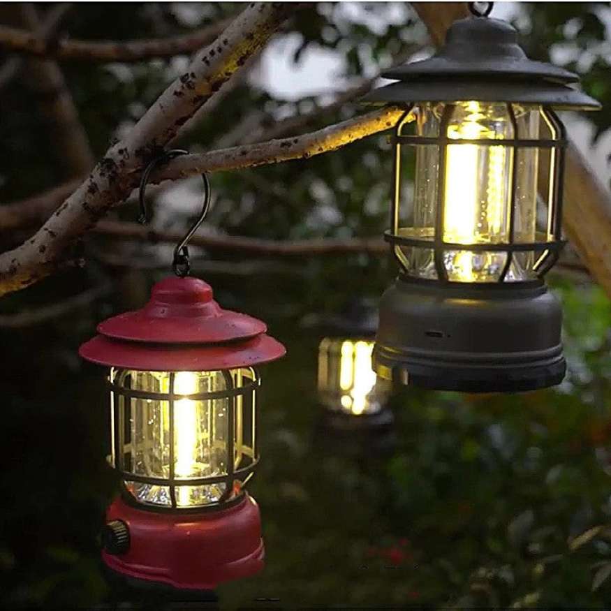 Lumenix Camping Lantern - Rechargeable LED, Vintage-Style Dimmable Light 2