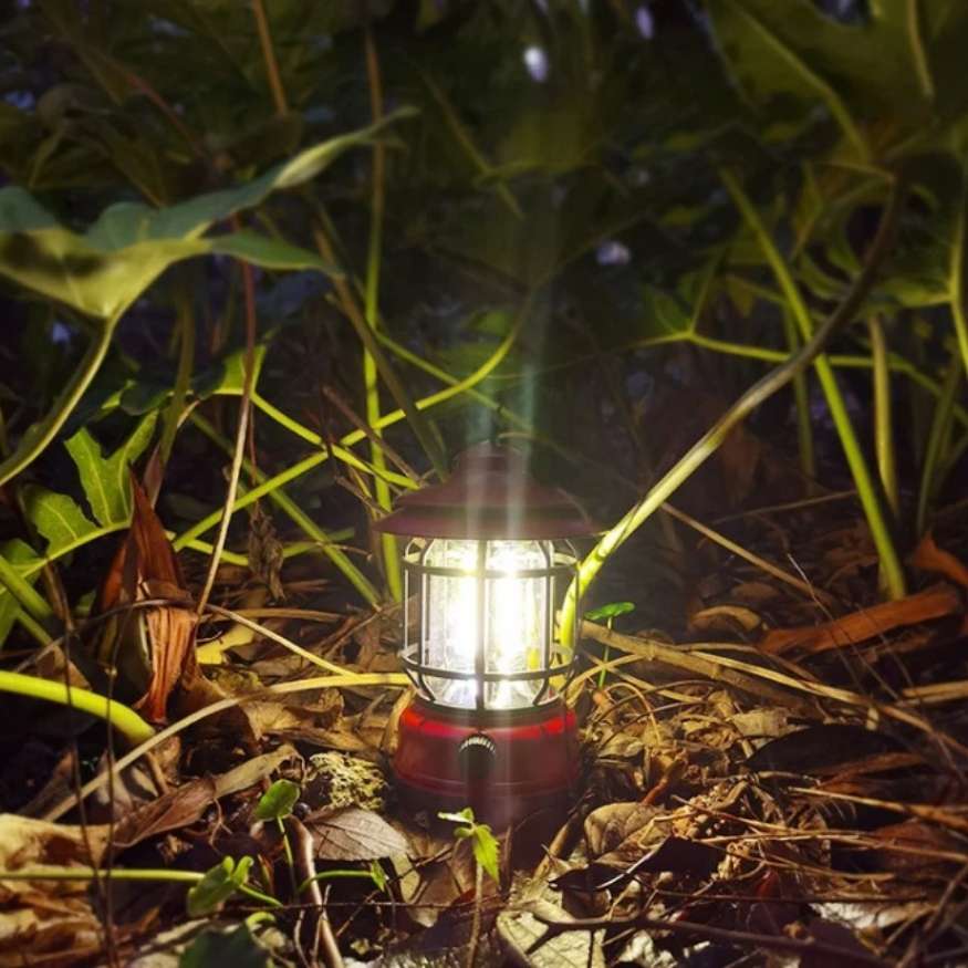 Lumenix Camping Lantern - Rechargeable LED, Vintage-Style Dimmable Light 5