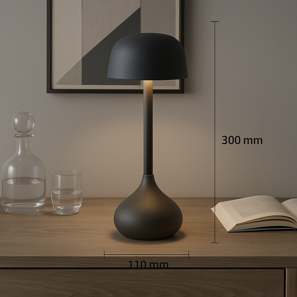 Luna Glow Desk Lamp - Cordless, Rechargeable with Touch Control 4