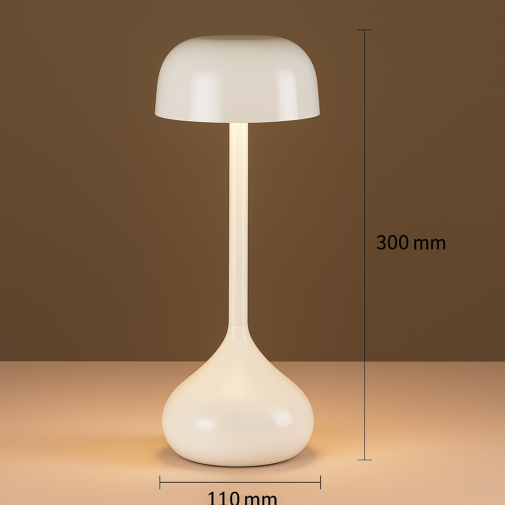 Luna Glow Desk Lamp - Cordless, Rechargeable with Touch Control 6