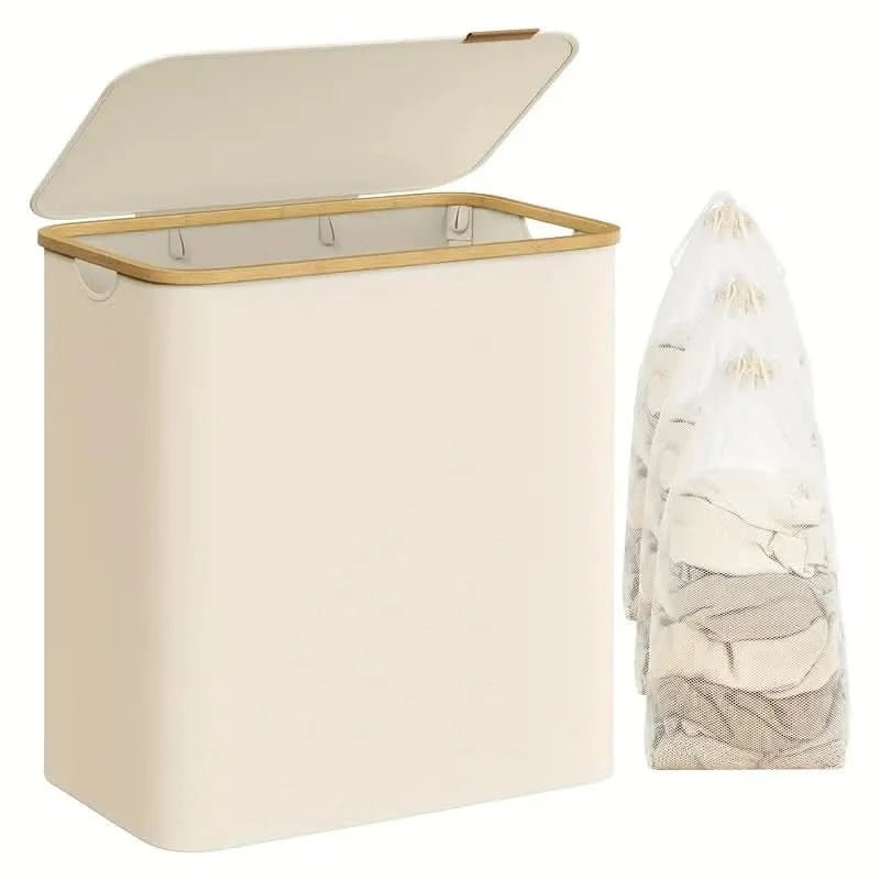 Luna Laundry Hamper - 150L Capacity, Durable Fabric, 3 Compartments 3