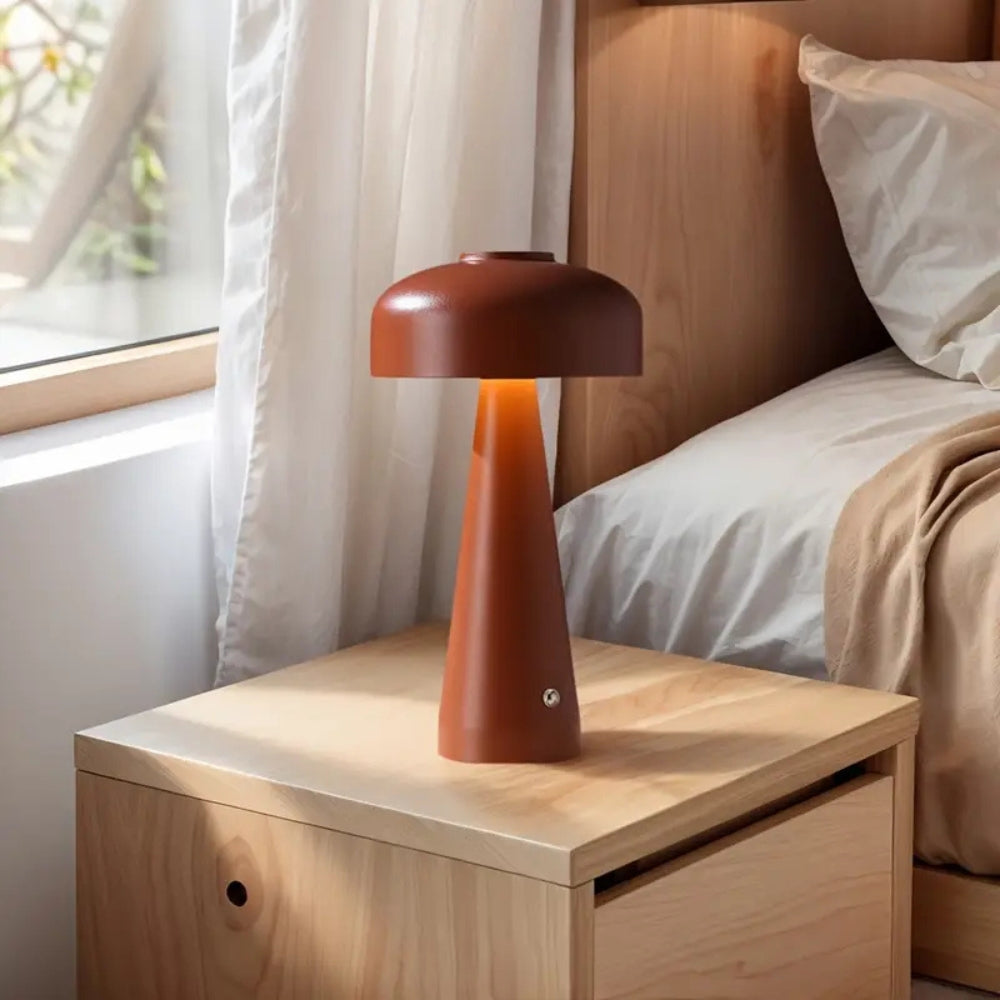 Luna Table Lamp - Frosted Metal, Touchless Control for Bedroom and Living Room 3