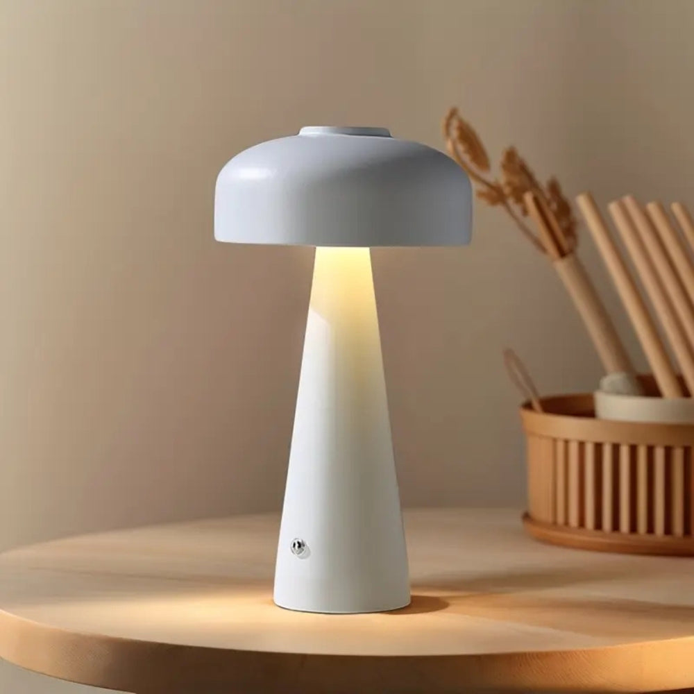 Luna Table Lamp - Frosted Metal, Touchless Control for Bedroom and Living Room 4