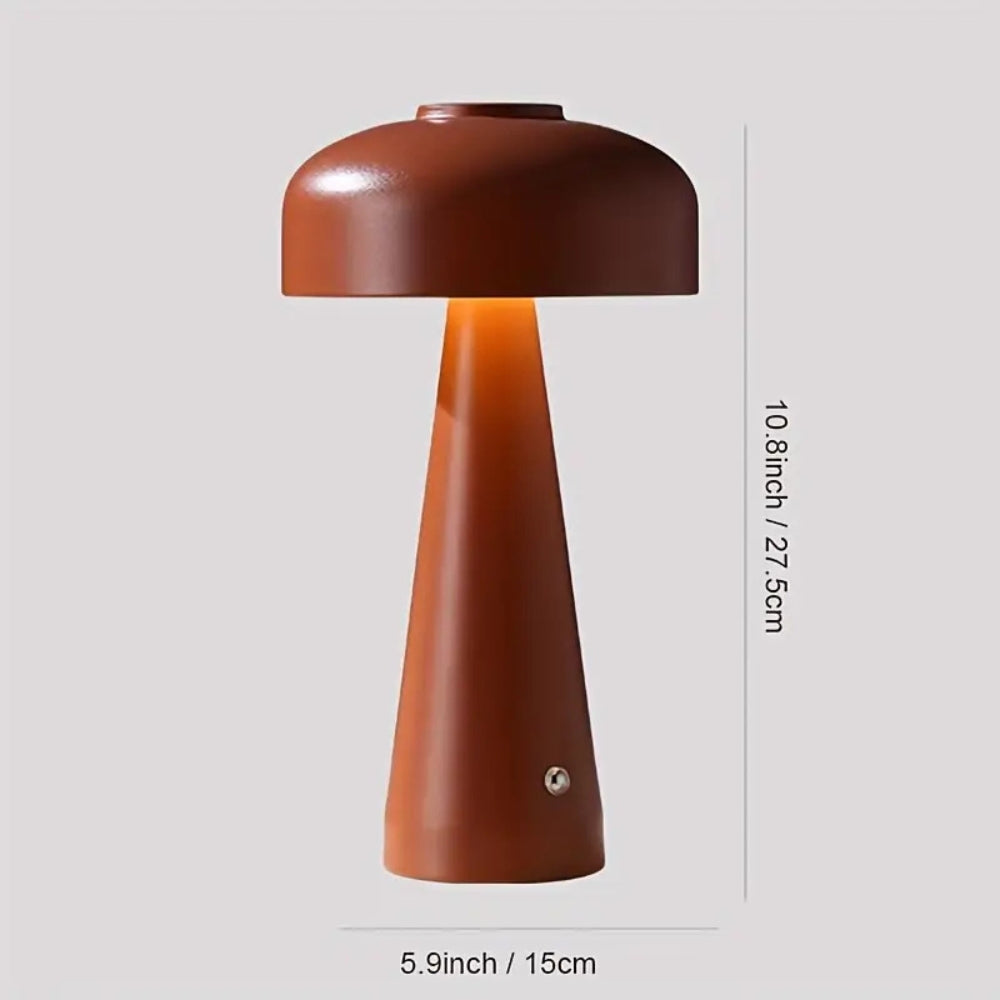 Luna Table Lamp - Frosted Metal, Touchless Control for Bedroom and Living Room 8
