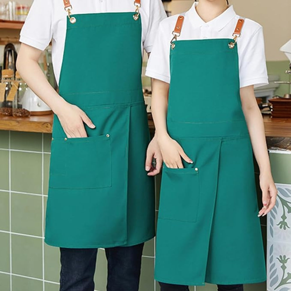 Lunara Chef Apron - Waterproof Canvas, Adjustable Straps and Pockets 0