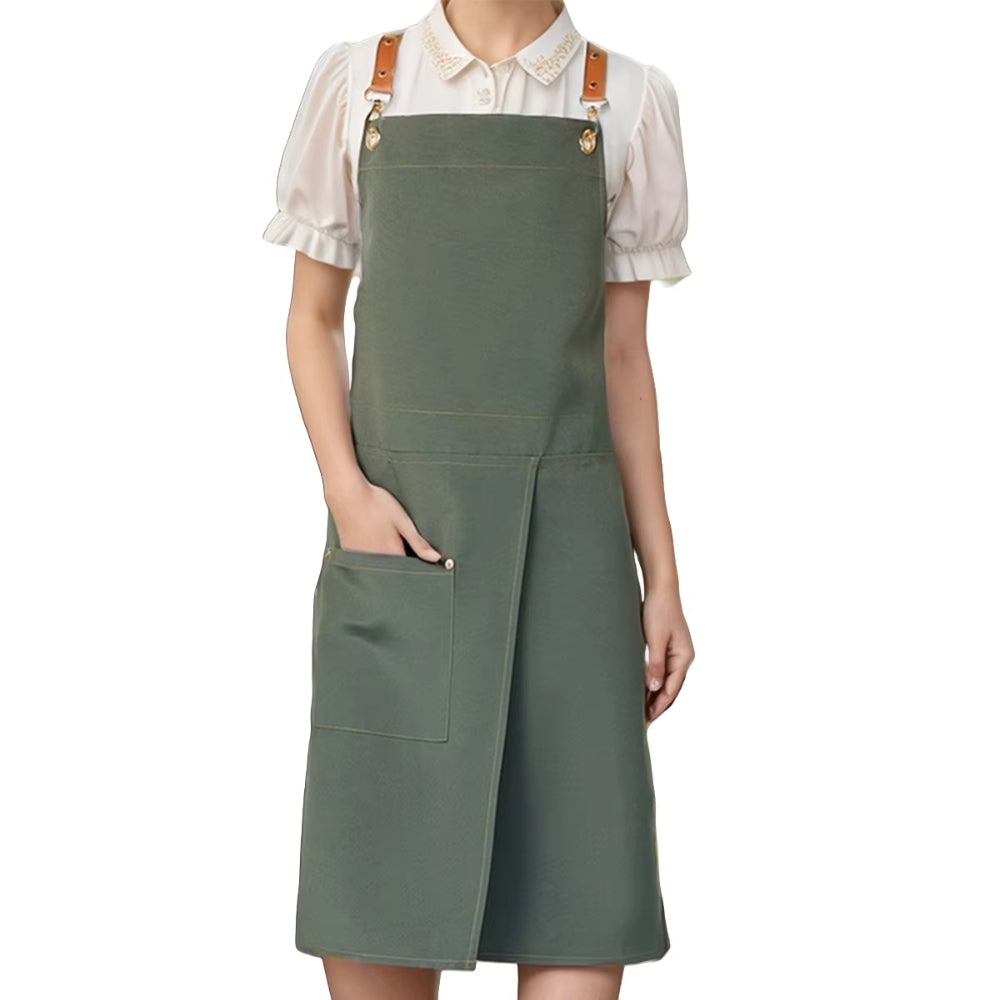 Lunara Chef Apron - Waterproof Canvas, Adjustable Straps and Pockets 3