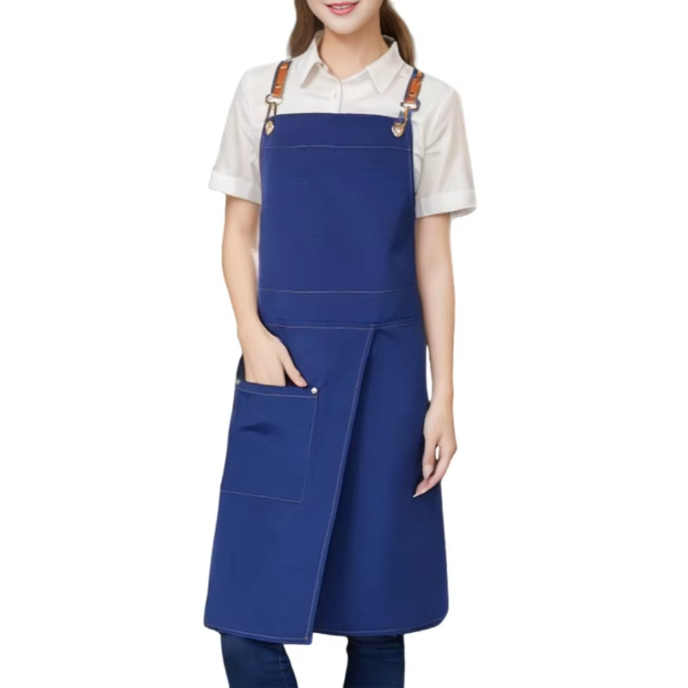 Lunara Chef Apron - Waterproof Canvas, Adjustable Straps and Pockets 7