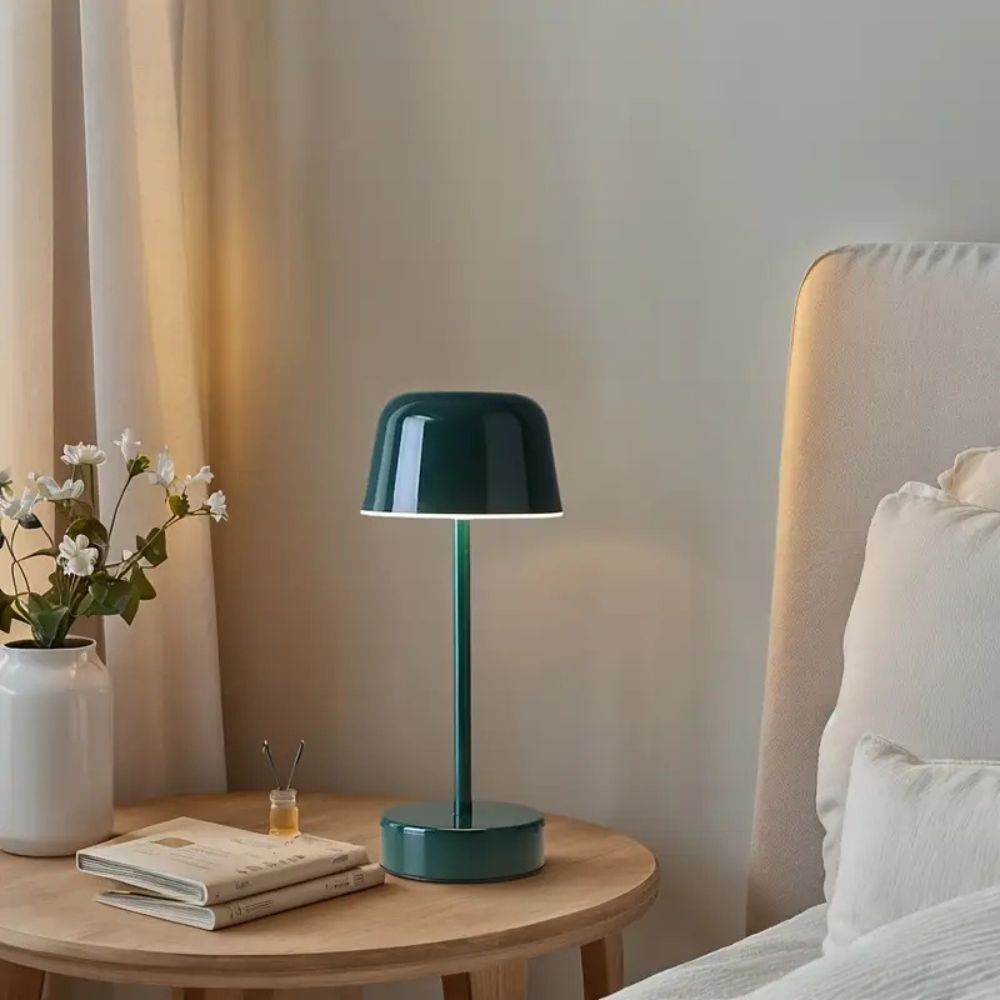 Lustra Table Lamp - Polished Iron, Touch-Controlled Cordless Design 6