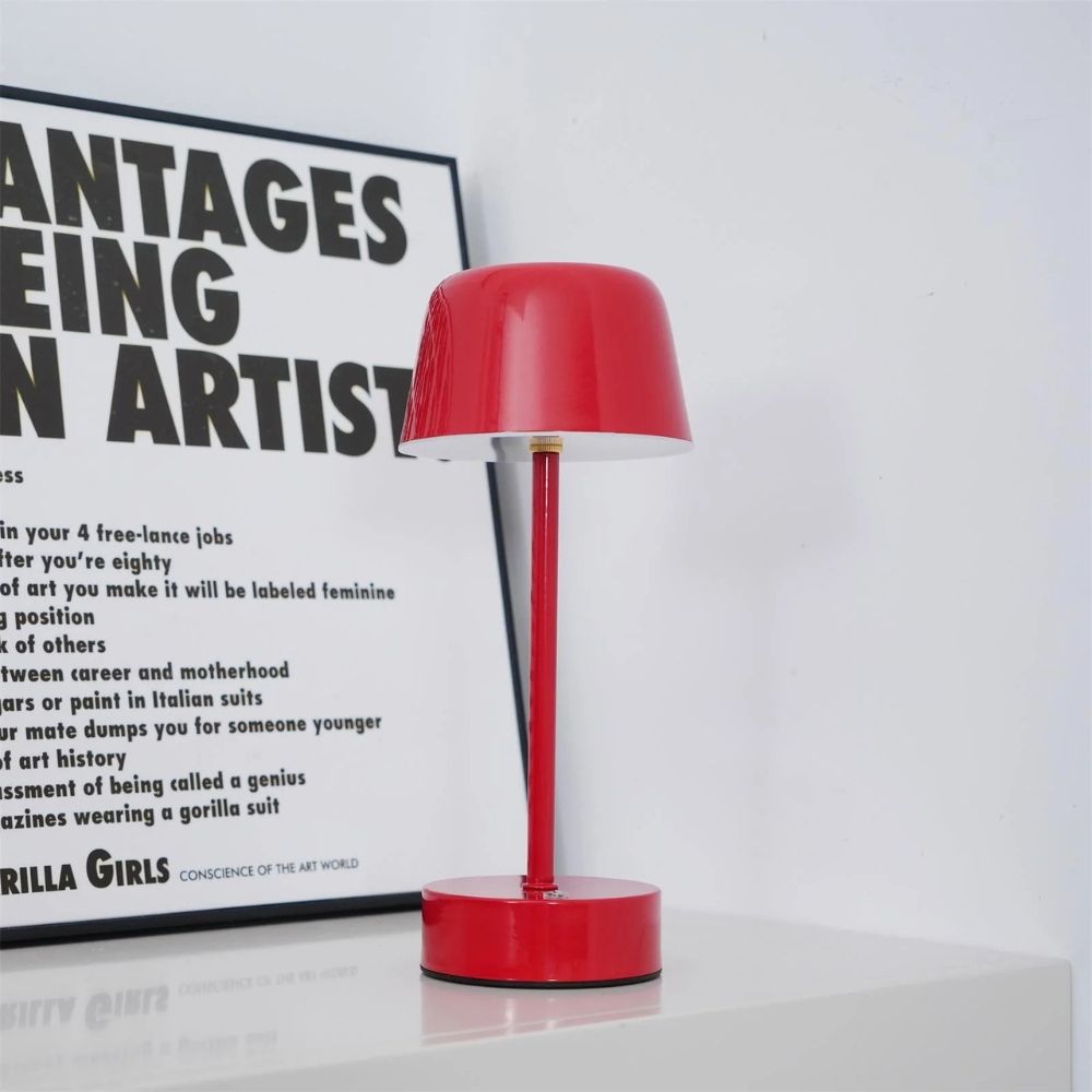 Lustra Table Lamp - Polished Iron, Touch-Controlled Cordless Design 8