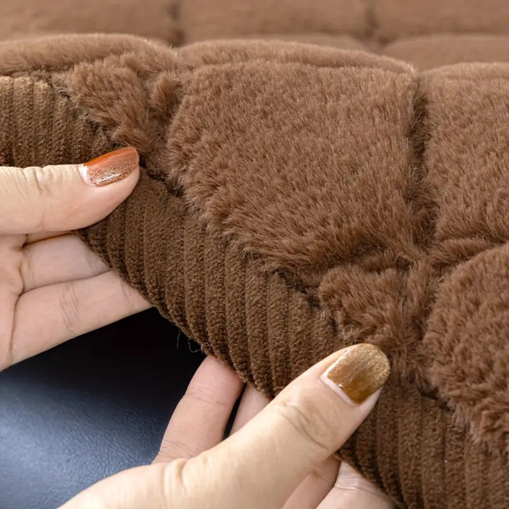 Luxe Diamond Sofa Cover - Soft Microfiber, Non-Slip Design 7