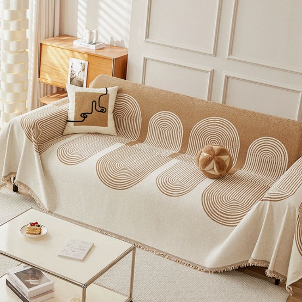 Lynx Sofa Cover - Double-Sided Chenille, Plush Comfort for Sectionals and Dogs 0