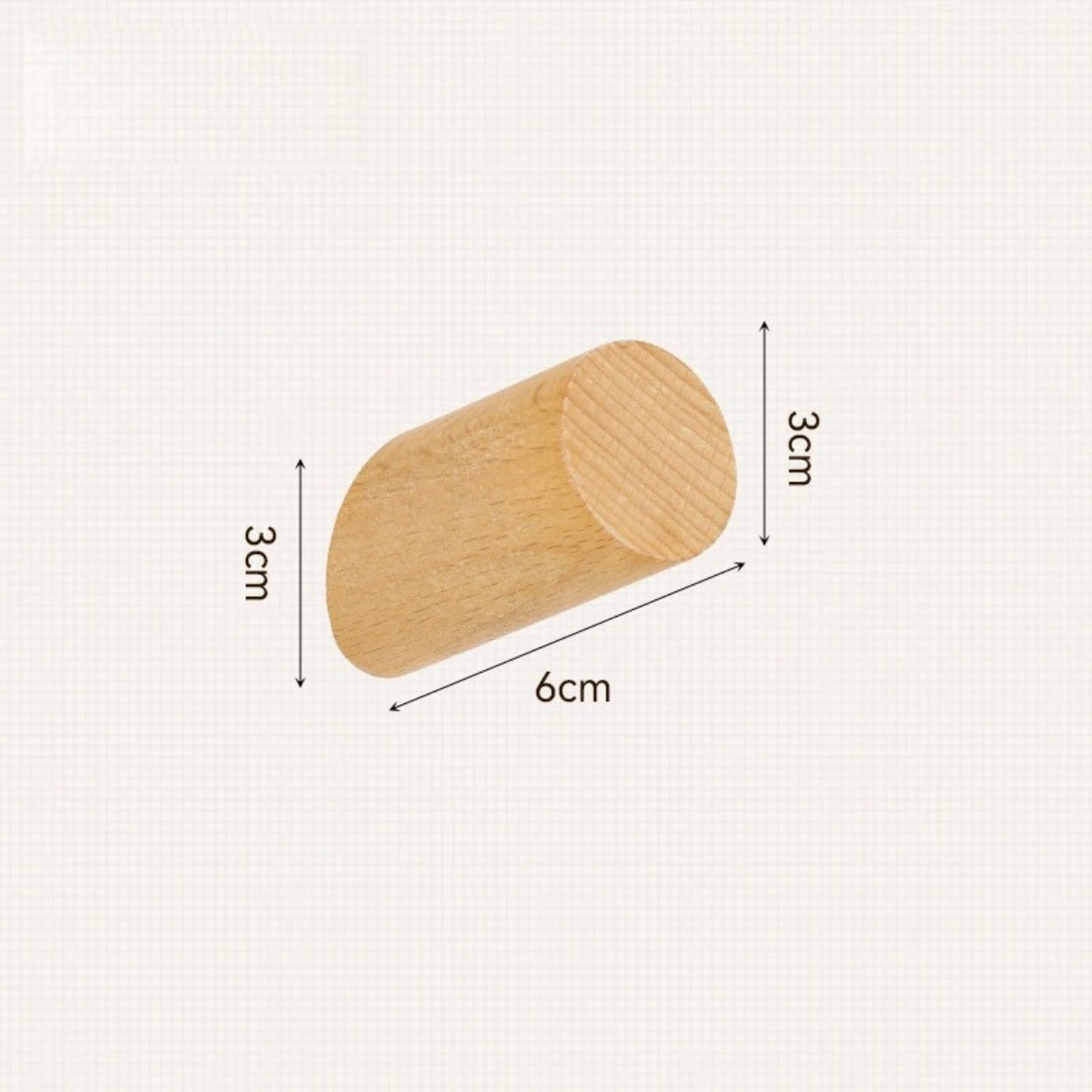 Maven Wall Hook - Beech Wood, Minimalist Coat Hook for Wall 2