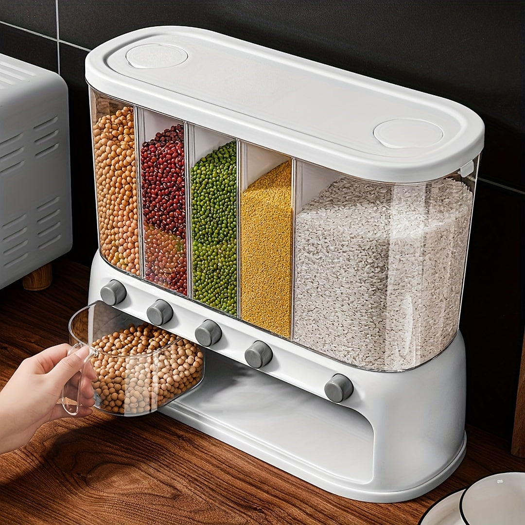 Milo Pantry Storage Container - Airtight Five-Compartment Food Storage 1
