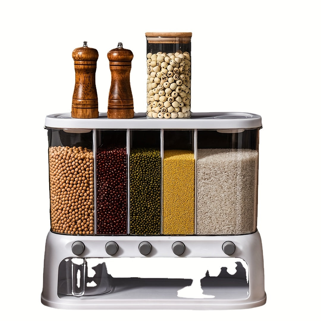 Milo Pantry Storage Container - Airtight Five-Compartment Food Storage 3