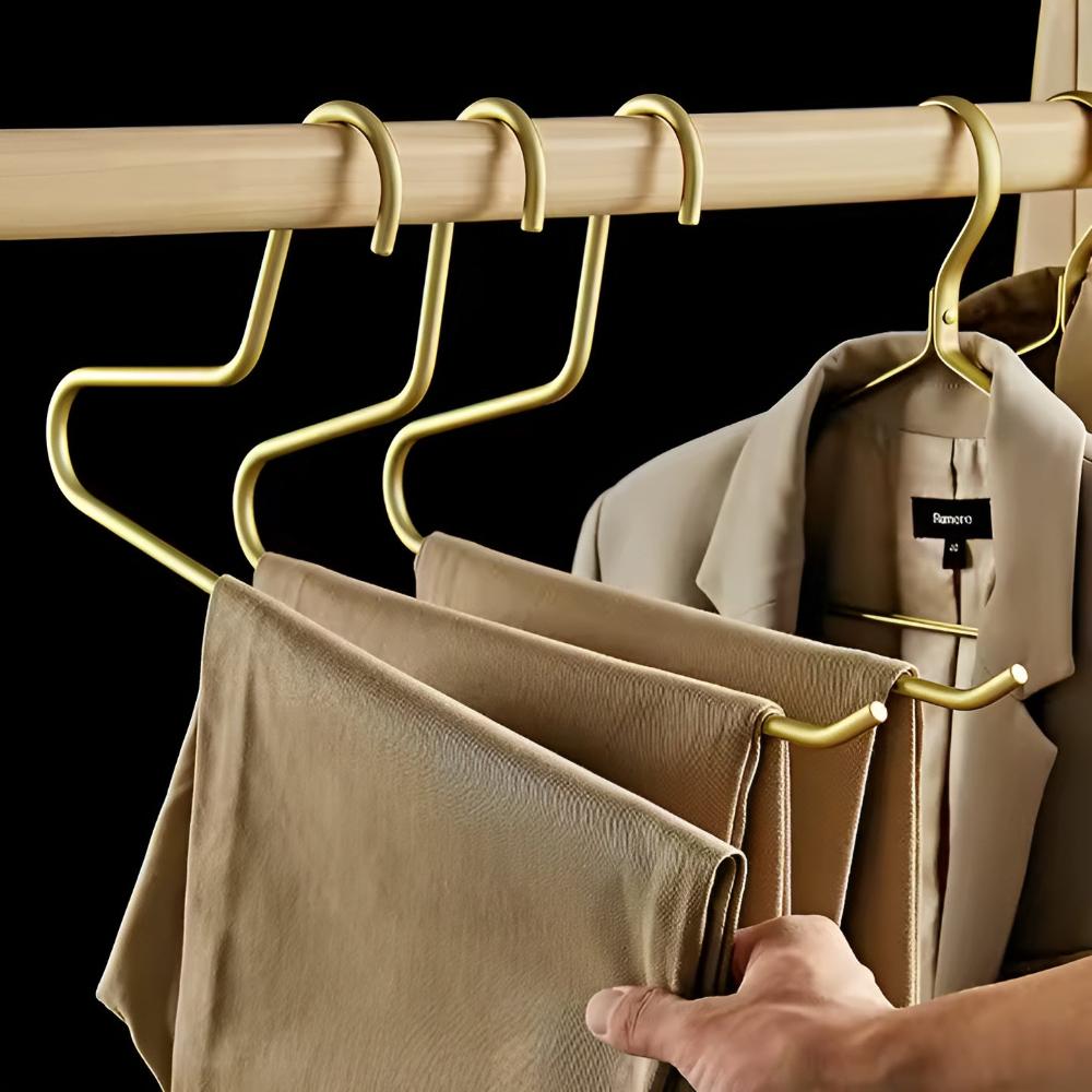 Milo Wardrobe Hangers - Durable Metal, Non-Slip Design 0