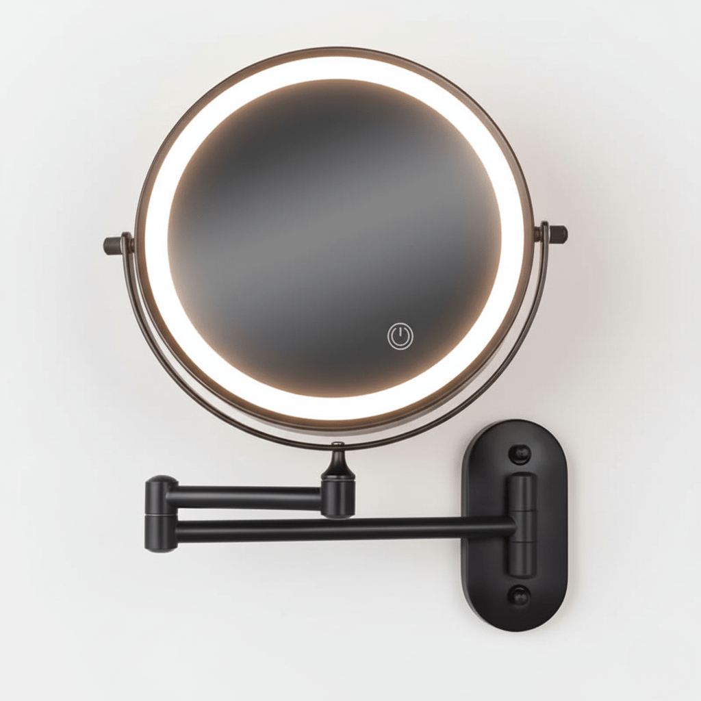 Mira Lighted Magnifying Makeup Mirror - Rechargeable LED, Adjustable Brightness 0
