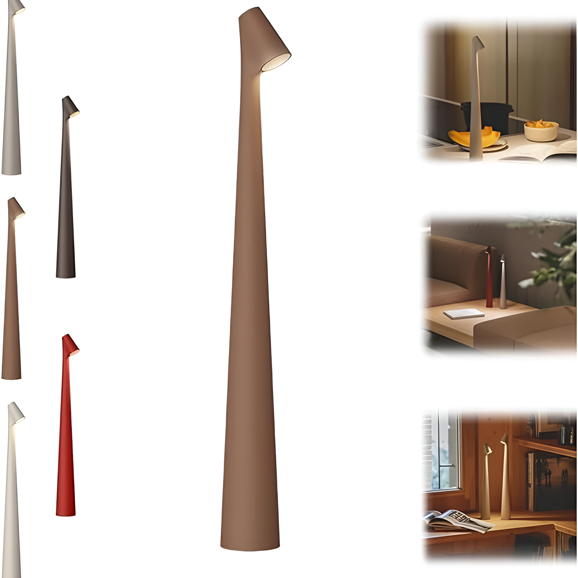 Mira Table Lamp - Cordless Dimmable LED, Nordic Design 6