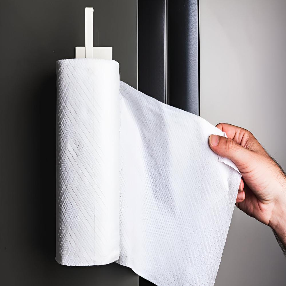 Mira Under Cabinet Paper Towel Holder - Durable Iron, Adhesive Mount 7