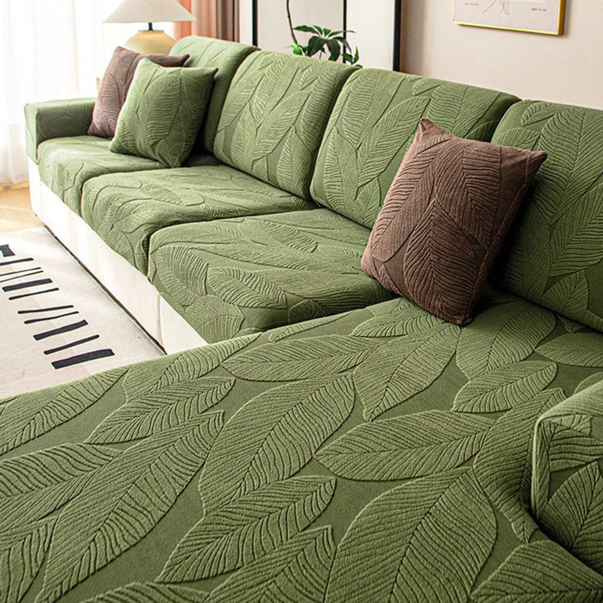 Mistral Sofa Slipcover - Waterproof Stretch Jacquard Velvet, Pet Friendly 0