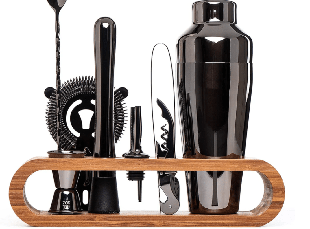 MixologyMaster Cocktail Shaker Set - Stainless Steel, 10-Piece Bartender Kit 6