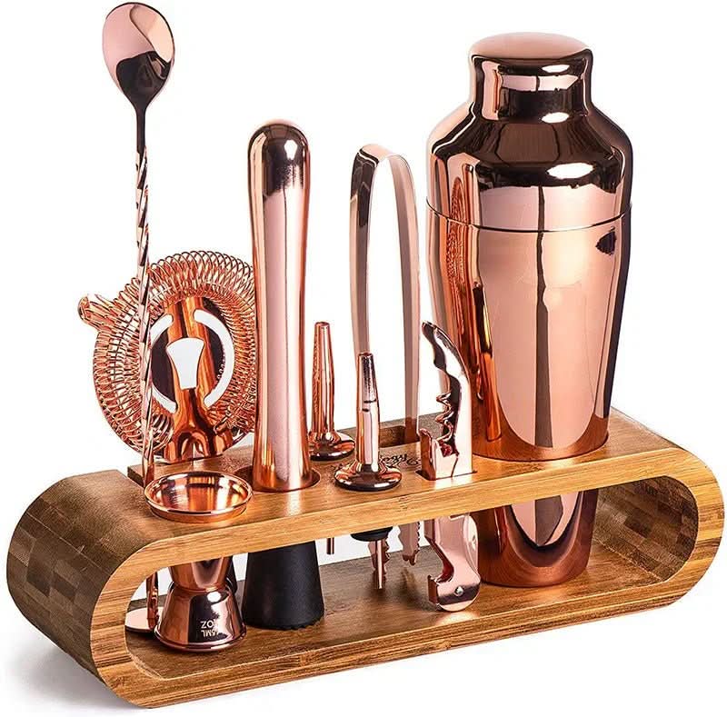 MixologyMaster Cocktail Shaker Set - Stainless Steel, 10-Piece Bartender Kit 7