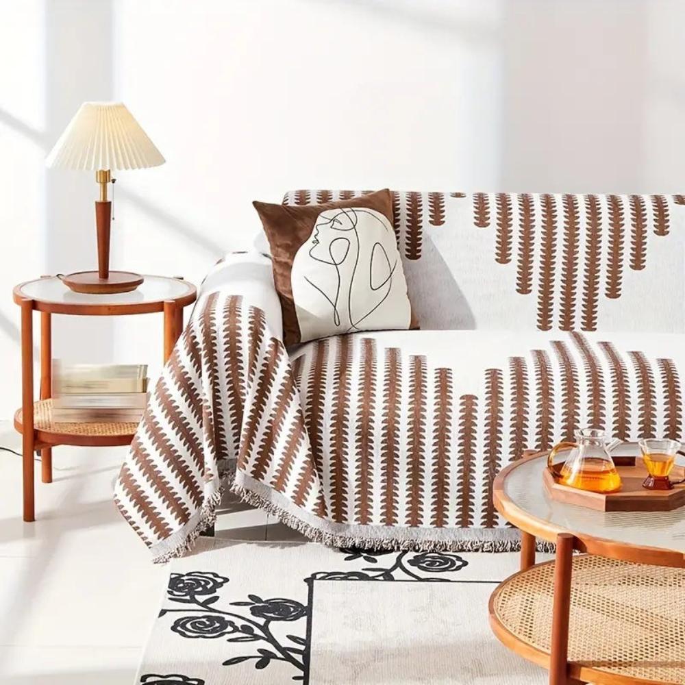 Mona Slipcover Sofa - Chenille Fabric, Non-Slip Design 4
