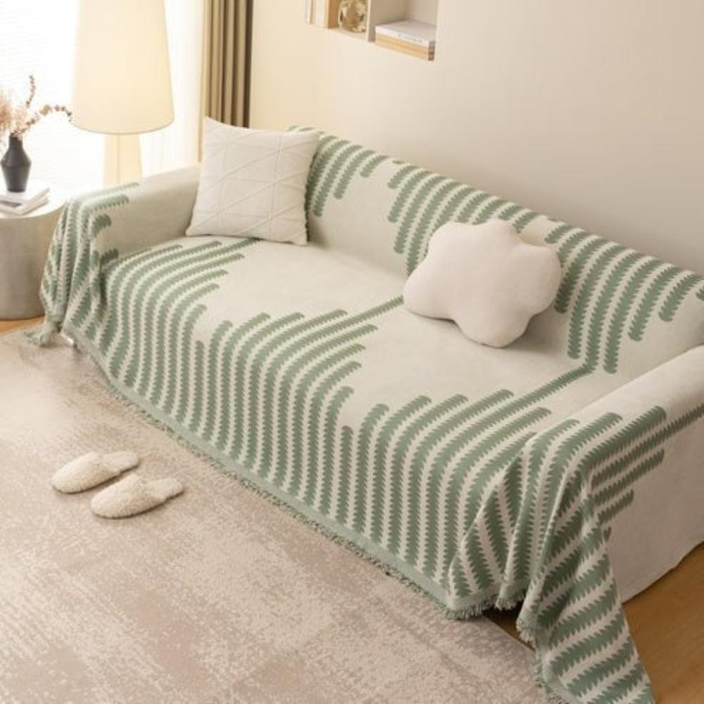 Mona Slipcover Sofa - Chenille Fabric, Non-Slip Design 8
