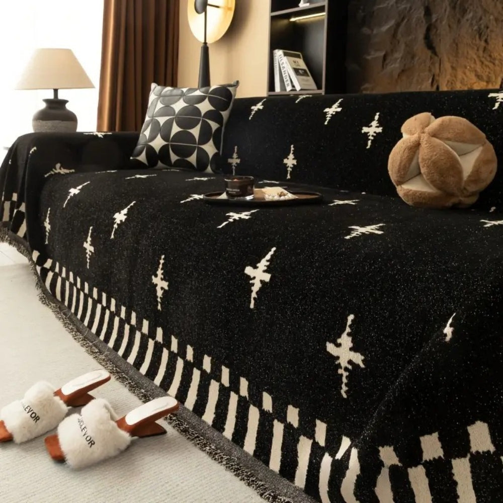 Mosaic Sofa Cover - Soft Microfiber, Non-Slip, Pet-Friendly 1