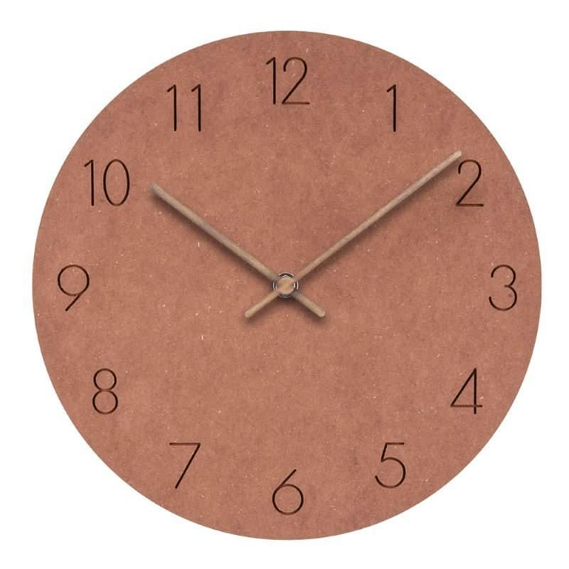 Natura Modern Wall Clock - Silent Quartz, Scandinavian Design Decor 9