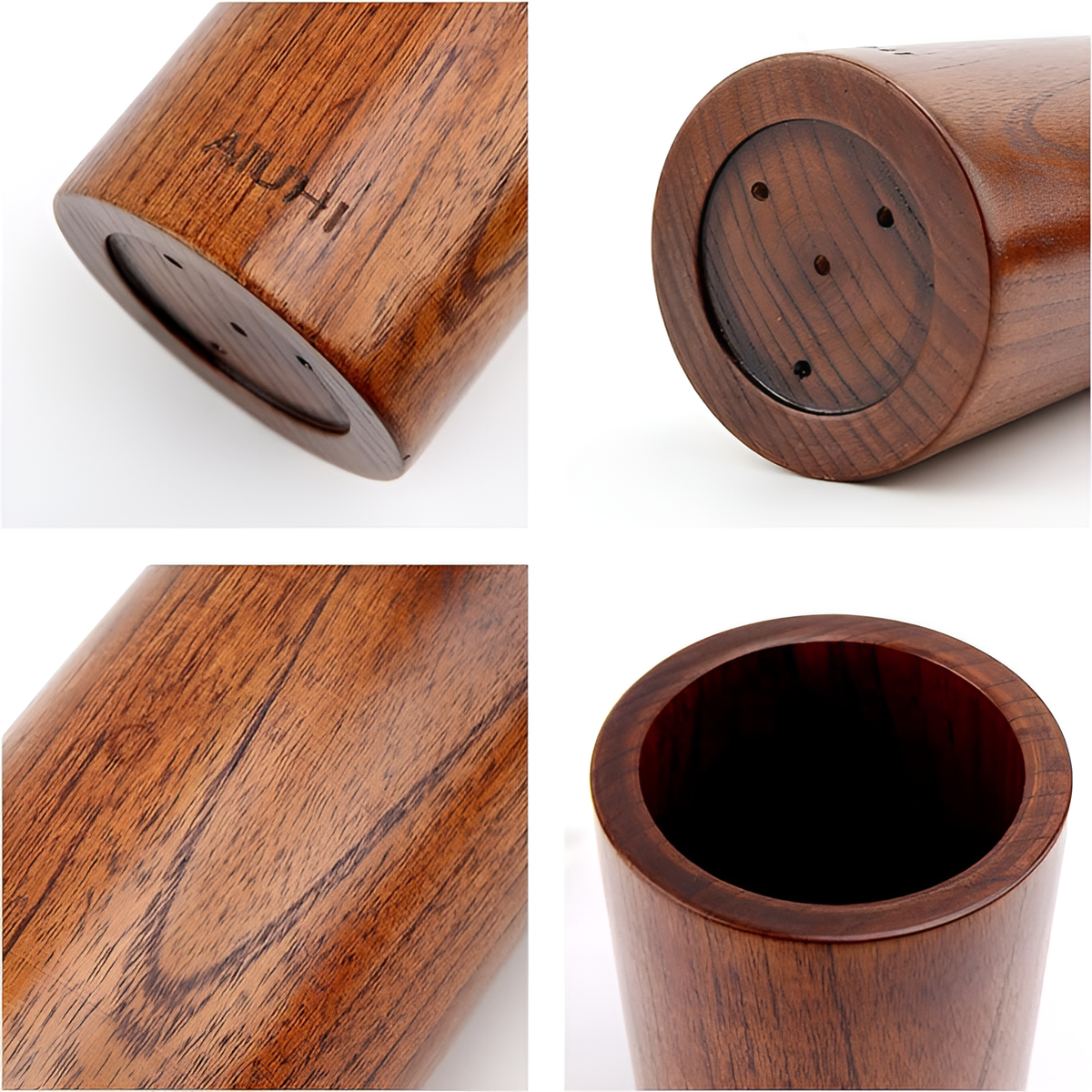 Natura Utensil Holder - Lightweight Natural Wood, Frosted Finish 3