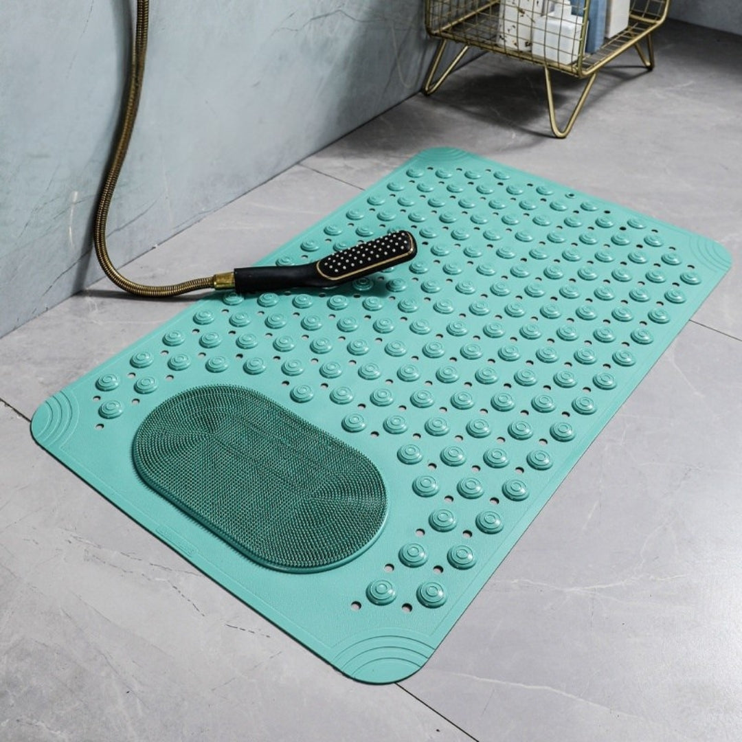 Nerix Shower Mat Non-Slip - Durable PE with Massage Surface and Suction Cups 8