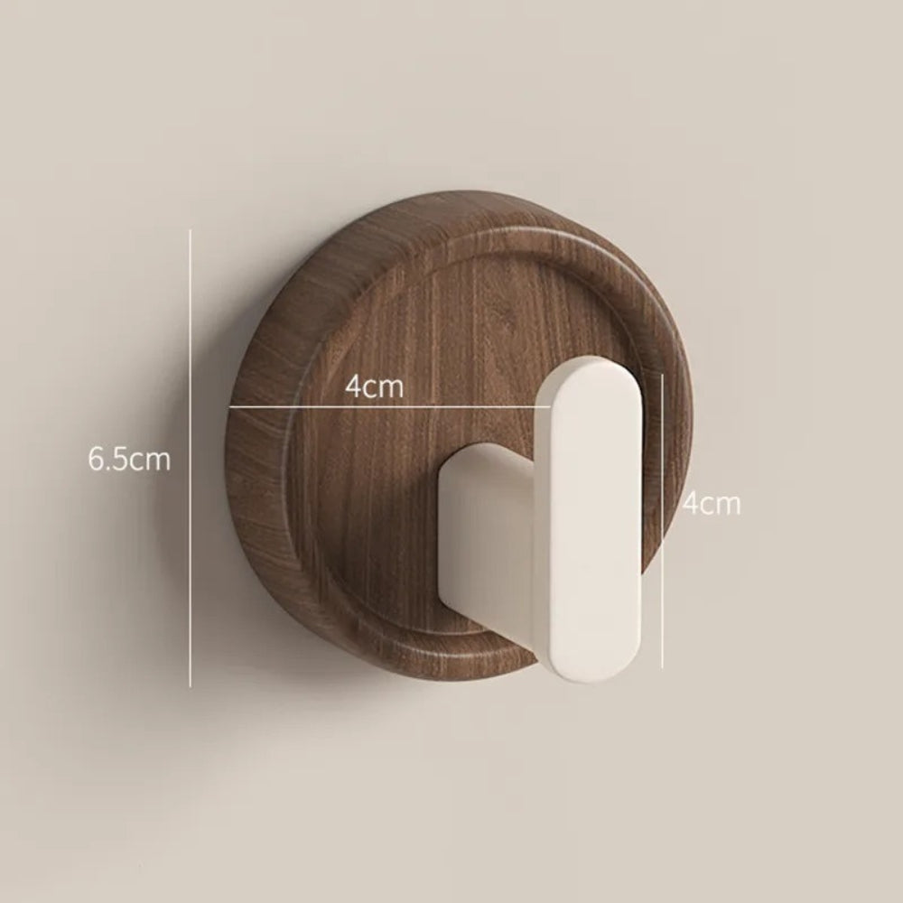 Noble Walnut Wall Hook - Minimalist Design, Durable Key Holder for Wall 4