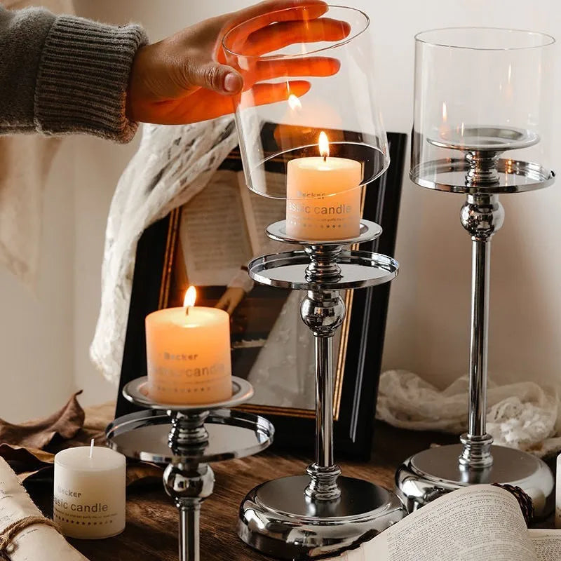 Nora Gold Candle Holder - Nordic Metal, Versatile Design 3